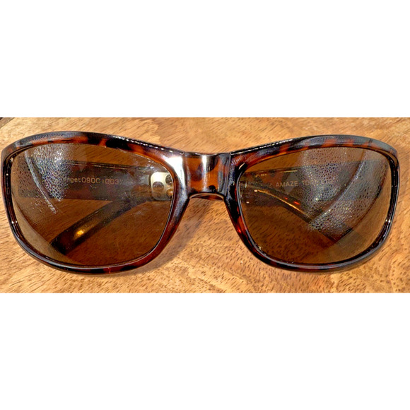 Target Amaze Tortoiseshell Sunglasses Brown Lenses Women's Rectangular‎ Frame - Picture 1 of 9
